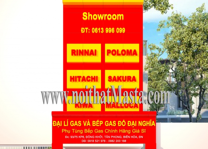 THIẾT KẾ CỬA HÀNG BẾP GA - ANH NGHĨA - ĐỒNG NAI